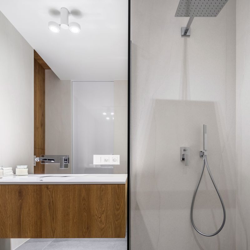 Elegant Shower with Multiple Heads